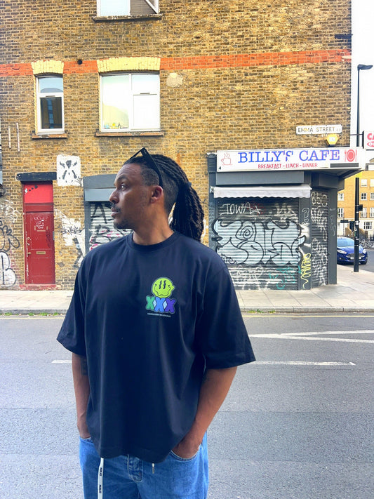 HAGFD Boxy Tee - Black Front