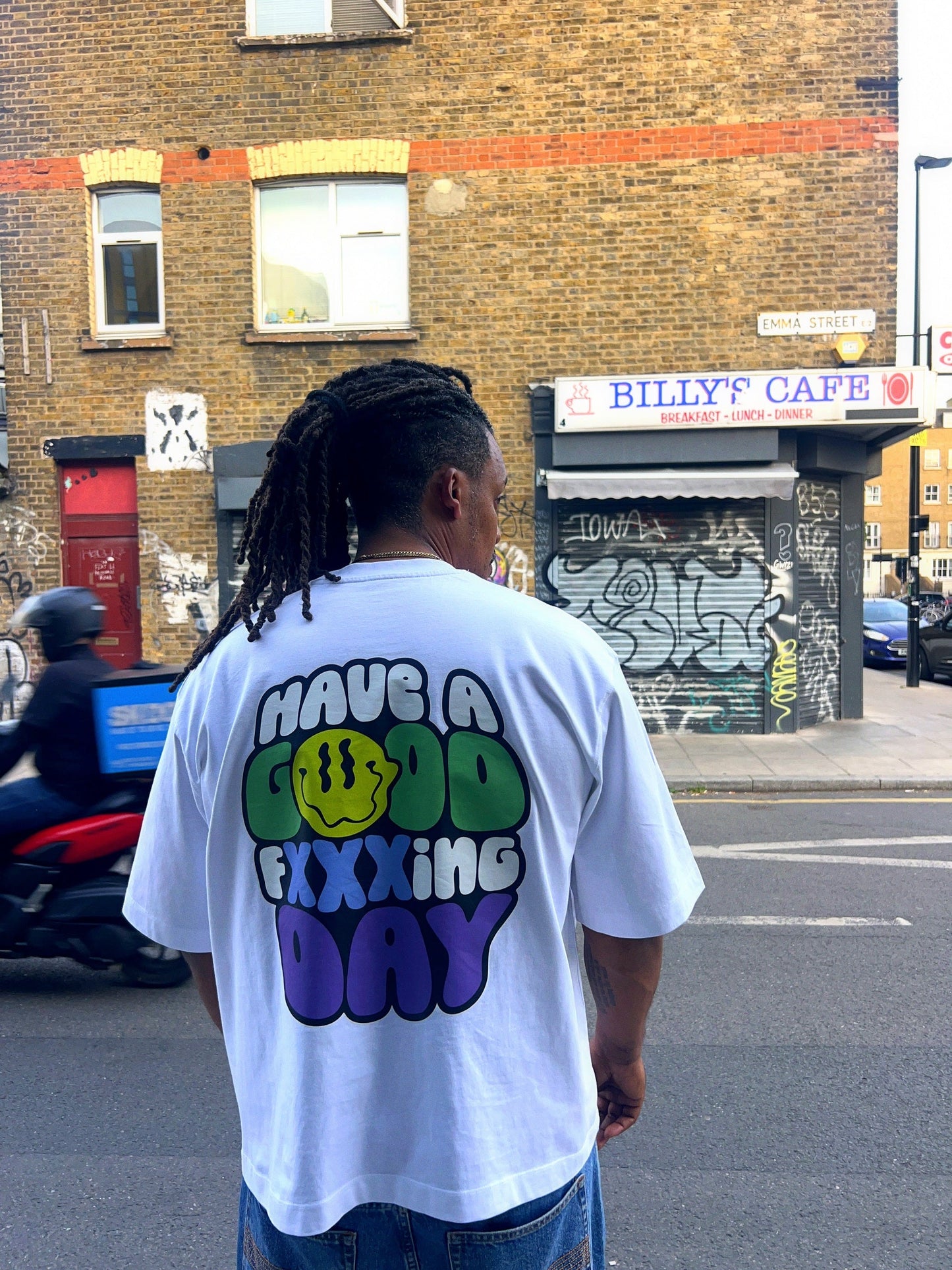 HAGFD Boxy Tee - White Back
