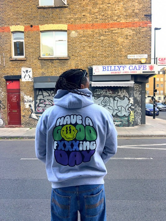 HAGFD Premium Hoodie - Grey Back