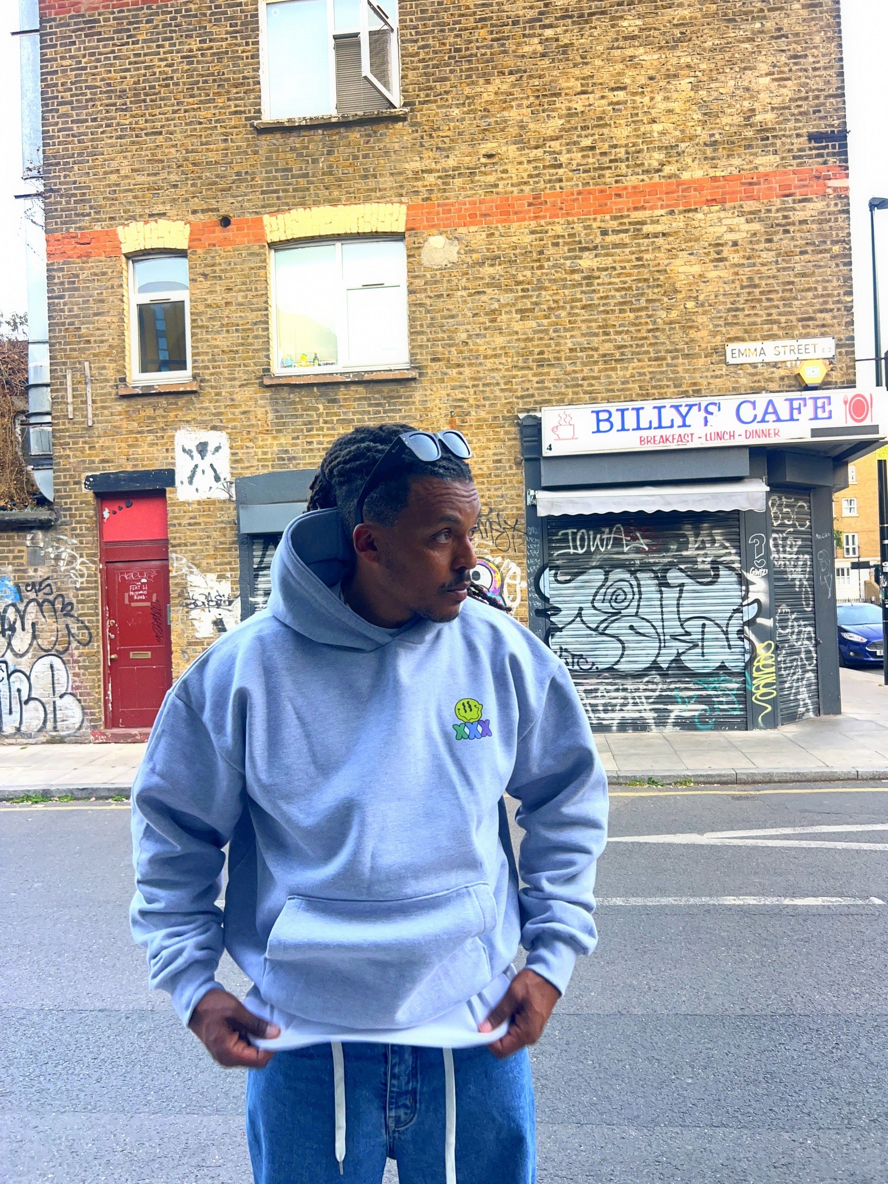 HAGFD Premium Hoodie - Grey Front