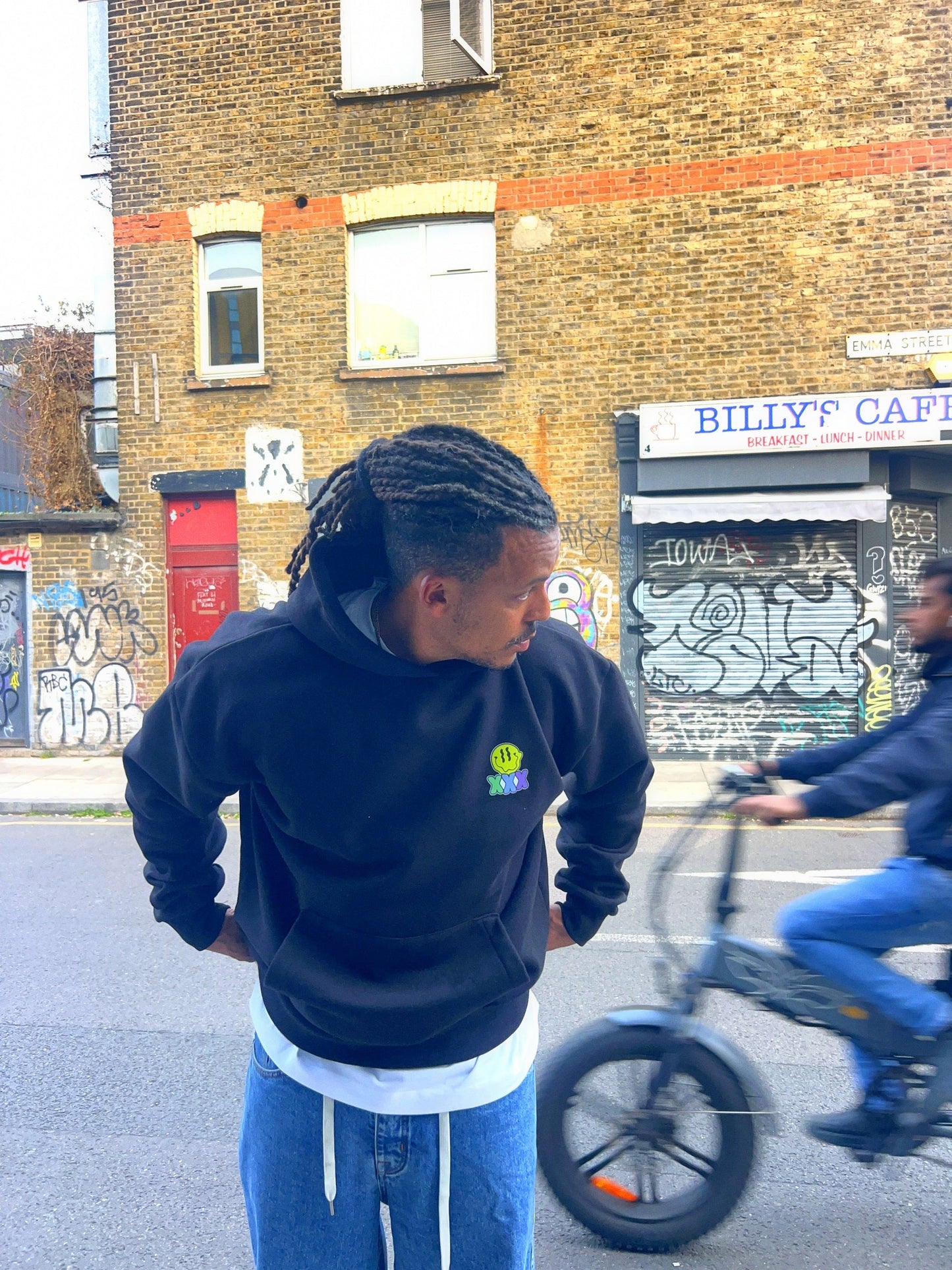 HAGFD Premium Hoodie - Black Front