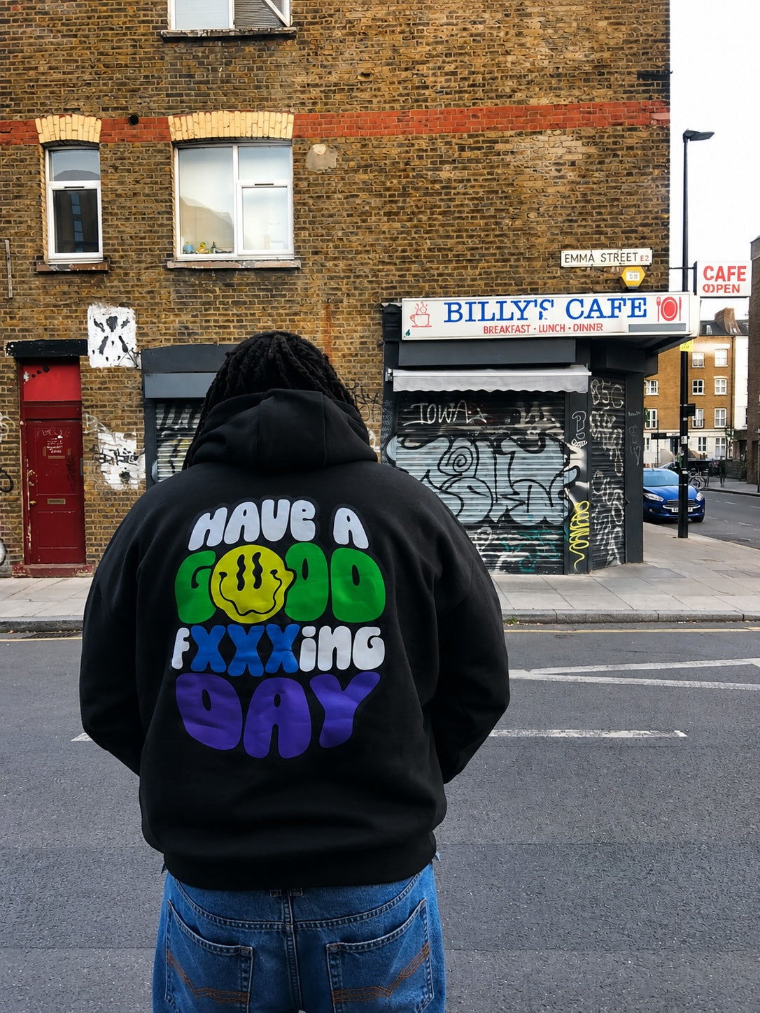 HAGFD Premium Hoodie - Black Back